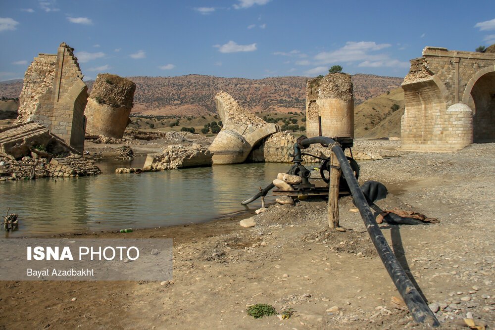 کاهش ۹۳ درصدی آبدهی رودخانه کشکان در پلدختر