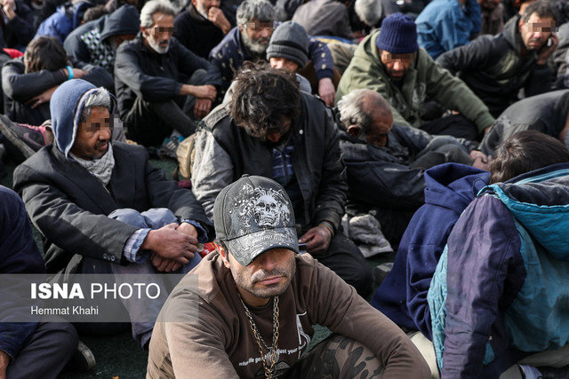 جمع‌آوری ۲۵۰۰ معتادمتجاهر از سطح پارک‌ها و محلات تهران